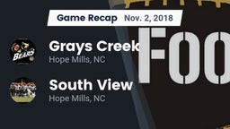 Recap: Grays Creek  vs. South View  2018