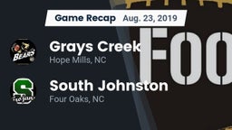 Recap: Grays Creek  vs. South Johnston  2019