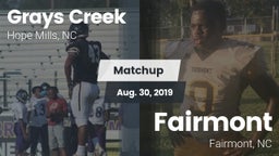 Matchup: Grays Creek High vs. Fairmont  2019