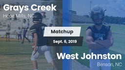 Matchup: Grays Creek High vs. West Johnston  2019