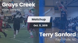 Matchup: Grays Creek High vs. Terry Sanford  2019