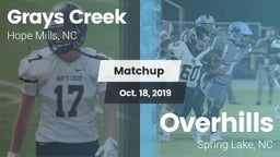 Matchup: Grays Creek High vs. Overhills  2019
