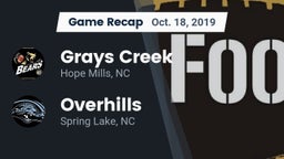 Recap: Grays Creek  vs. Overhills  2019