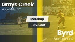 Matchup: Grays Creek High vs. Byrd  2019