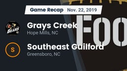 Recap: Grays Creek  vs. Southeast Guilford  2019