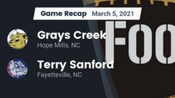 Recap: Grays Creek  vs. Terry Sanford  2021