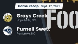 Recap: Grays Creek  vs. Purnell Swett  2021