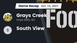 Recap: Grays Creek  vs. South View 2021