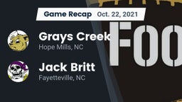 Recap: Grays Creek  vs. Jack Britt  2021