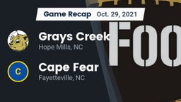 Recap: Grays Creek  vs. Cape Fear  2021