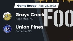 Recap: Grays Creek  vs. Union Pines  2022