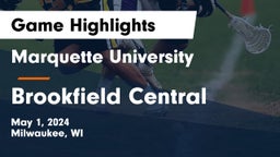 Marquette University  vs Brookfield Central  Game Highlights - May 1, 2024