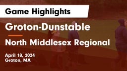 Groton-Dunstable  vs North Middlesex Regional  Game Highlights - April 18, 2024