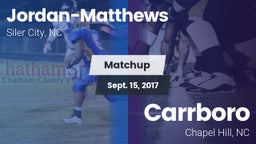 Matchup: Jordan-Matthews vs. Carrboro  2017