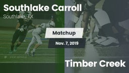 Matchup: Southlake Carroll vs. Timber Creek 2019