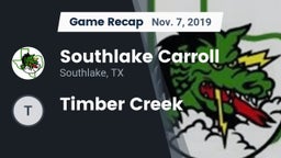 Recap: Southlake Carroll  vs. Timber Creek 2019