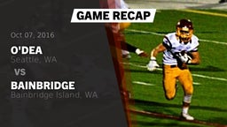 Recap: O'Dea  vs. Bainbridge  2016