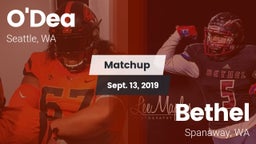 Matchup: O'Dea  vs. Bethel  2019