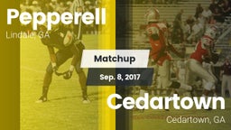Matchup: Pepperell High vs. Cedartown  2017
