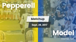 Matchup: Pepperell High vs. Model  2017
