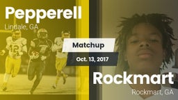 Matchup: Pepperell High vs. Rockmart  2017