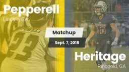 Matchup: Pepperell High vs. Heritage  2018