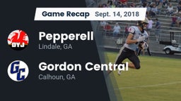 Recap: Pepperell  vs. Gordon Central   2018