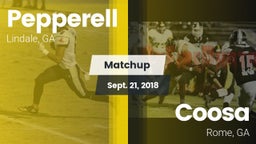 Matchup: Pepperell High vs. Coosa  2018