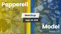 Matchup: Pepperell High vs. Model  2018
