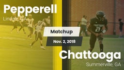 Matchup: Pepperell High vs. Chattooga  2018