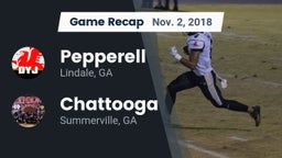 Recap: Pepperell  vs. Chattooga  2018