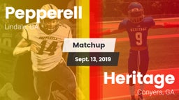 Matchup: Pepperell High vs. Heritage  2019