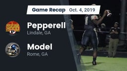 Recap: Pepperell  vs. Model  2019