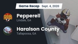 Recap: Pepperell  vs. Haralson County  2020