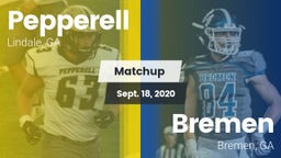 Matchup: Pepperell High vs. Bremen  2020