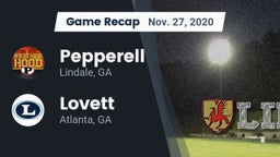 Recap: Pepperell  vs. Lovett  2020