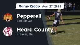 Recap: Pepperell  vs. Heard County  2021