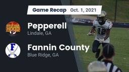 Recap: Pepperell  vs. Fannin County  2021