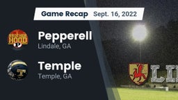 Recap: Pepperell  vs. Temple  2022