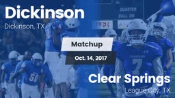 Matchup: Dickinson High vs. Clear Springs  2017