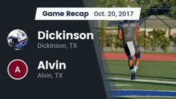 Recap: Dickinson  vs. Alvin  2017