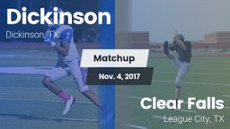 Matchup: Dickinson High vs. Clear Falls  2017