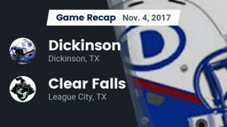 Recap: Dickinson  vs. Clear Falls  2017