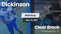 Matchup: Dickinson High vs. Clear Brook  2017