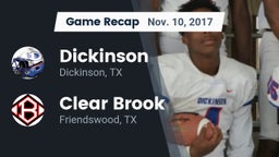 Recap: Dickinson  vs. Clear Brook  2017