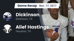 Recap: Dickinson  vs. Alief Hastings  2017
