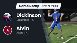 Recap: Dickinson  vs. Alvin  2018