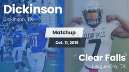Matchup: Dickinson High vs. Clear Falls  2019