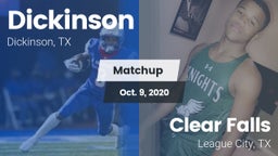 Matchup: Dickinson High vs. Clear Falls  2020