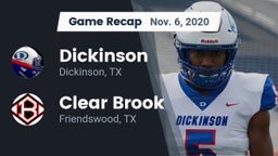 Recap: Dickinson  vs. Clear Brook  2020